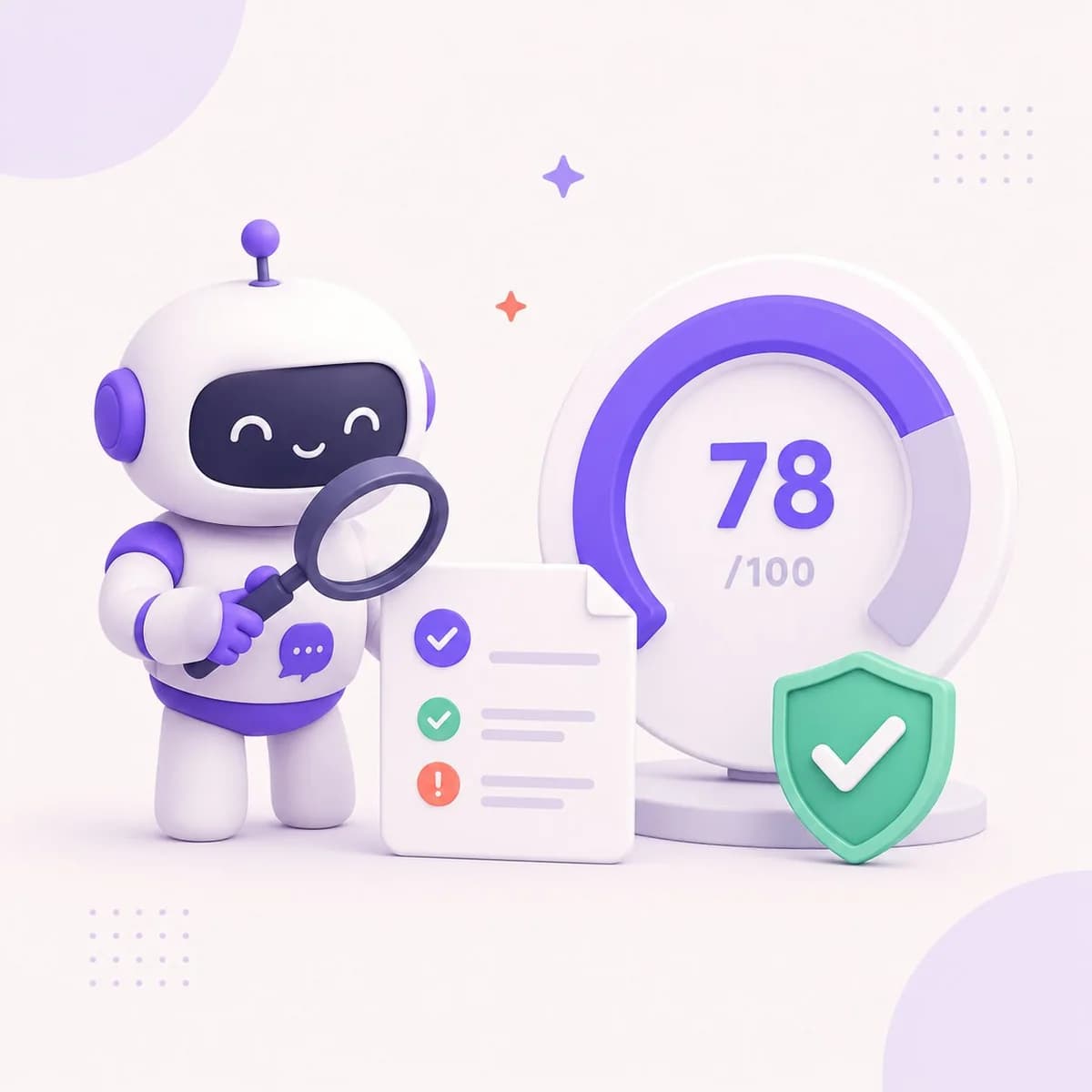 Industries where AI citations matter: a spotlighted storefront among a hospital, courthouse, home and service business