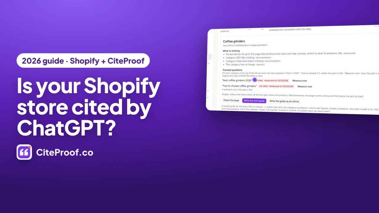 How to Get Your Shopify Store Cited by ChatGPT (2026 Guide)