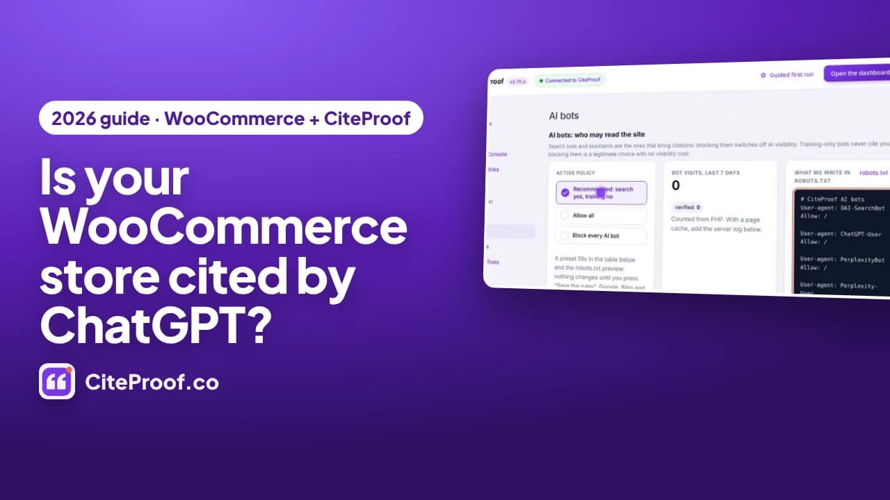 How to Get Your WooCommerce Store Cited by ChatGPT (2026 Guide)